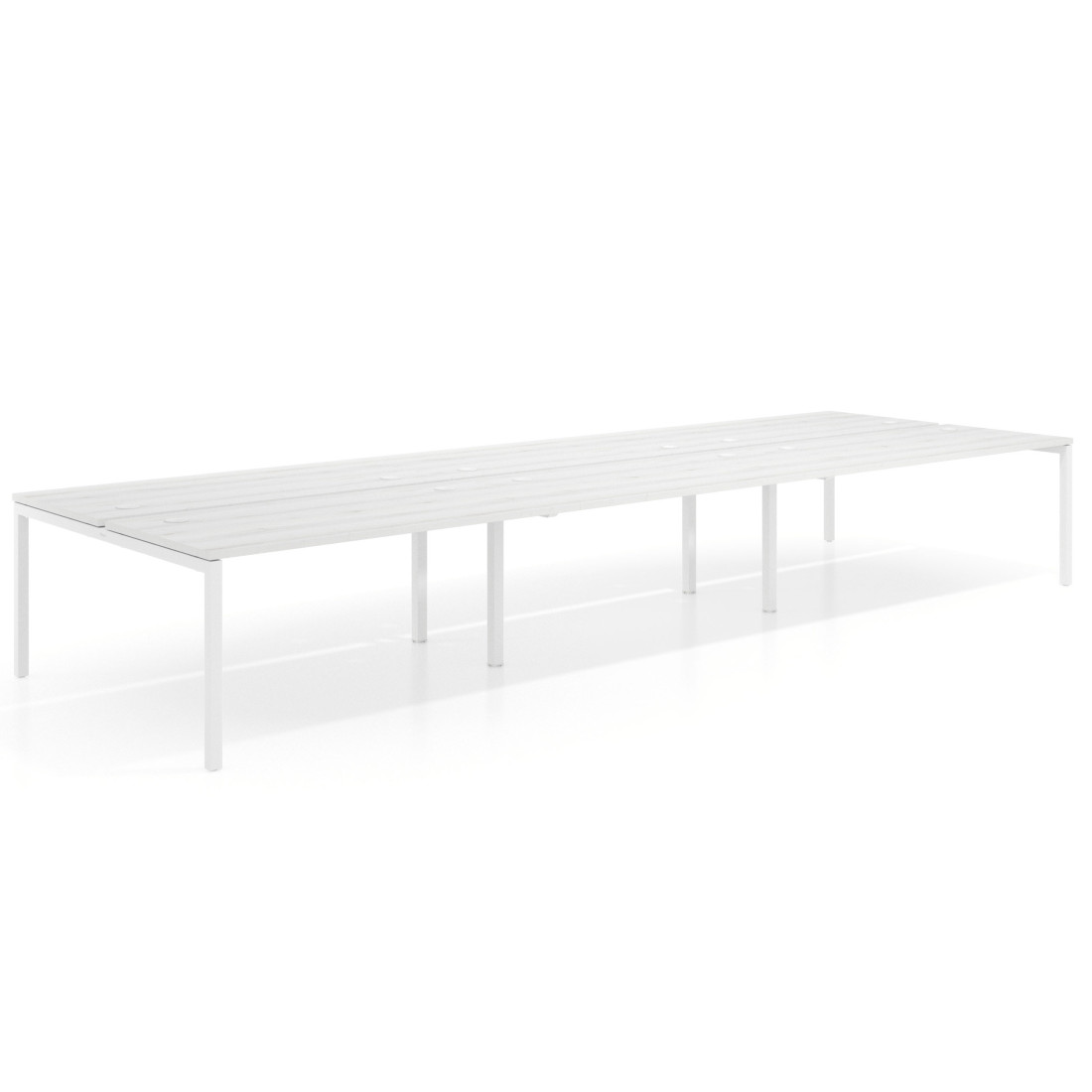 mesa multipuesto 420x166 albo kube mesa bench triple fondo 166cm recto 1