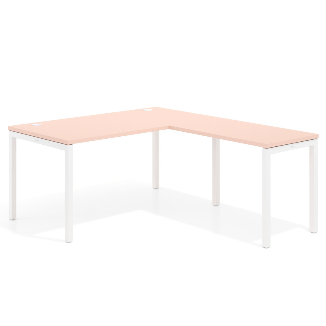 mesa en l 140x180 rosa nube kube mesa fondo 80cm con ala recto 1
