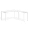 mesa en l 140x168 blanco mate kube mesa fondo 68cm con ala corta recto 1