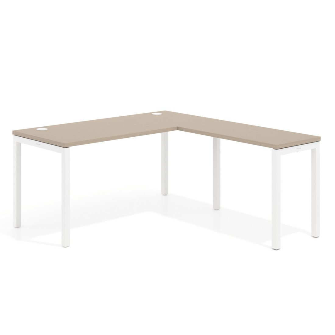 mesa en l 140x168 canvas kube mesa fondo 68cm con ala corta recto 1