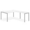 mesa en l 140x200 blanco mate kube mesa fondo 100cm con ala recto 1
