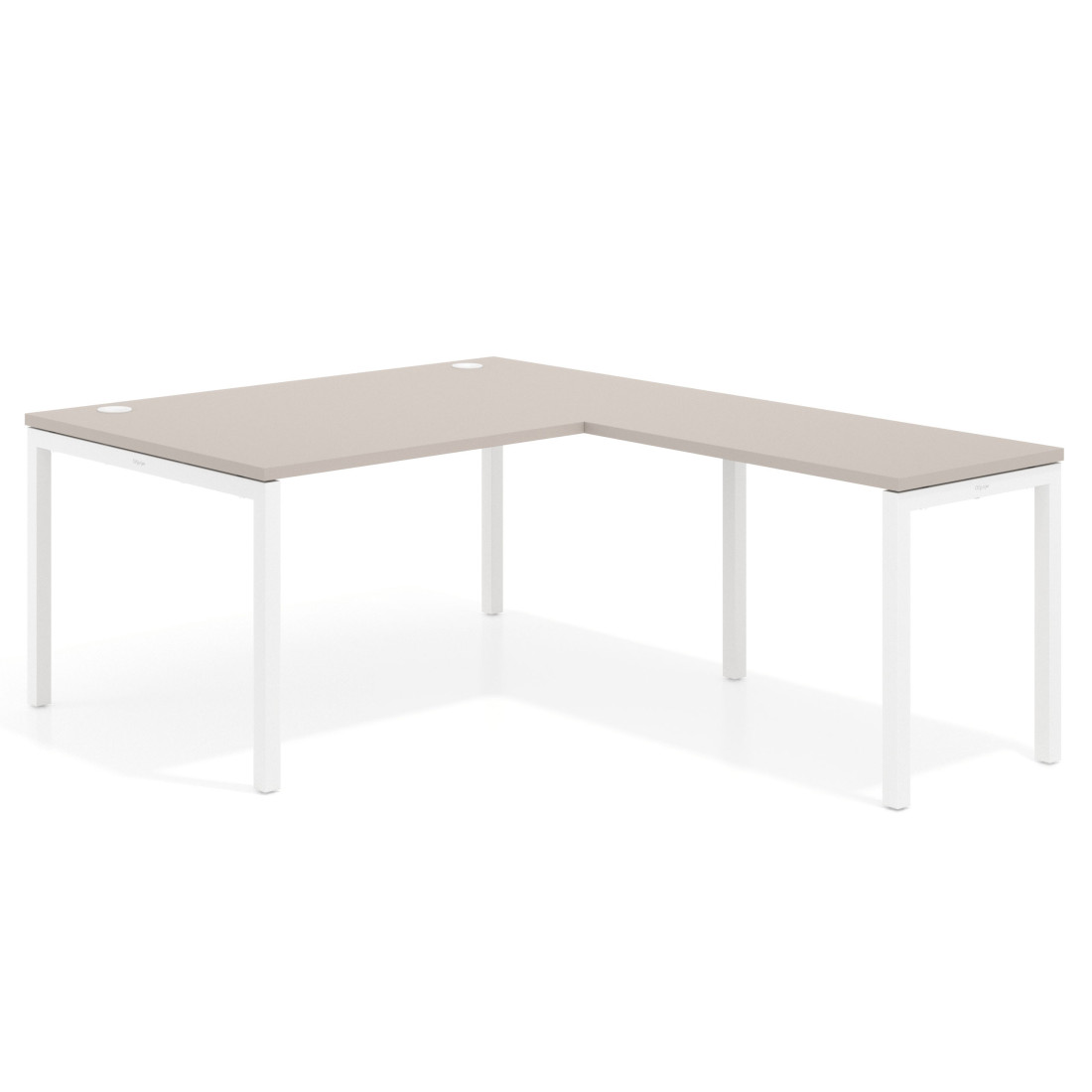 mesa en l 140x200 gris coco kube mesa fondo 100cm con ala recto 1