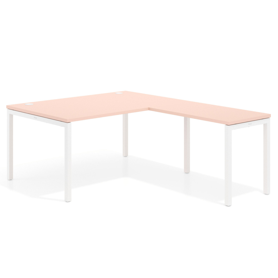 mesa en l 180x200 rosa nube kube mesa fondo 100cm con ala recto 1