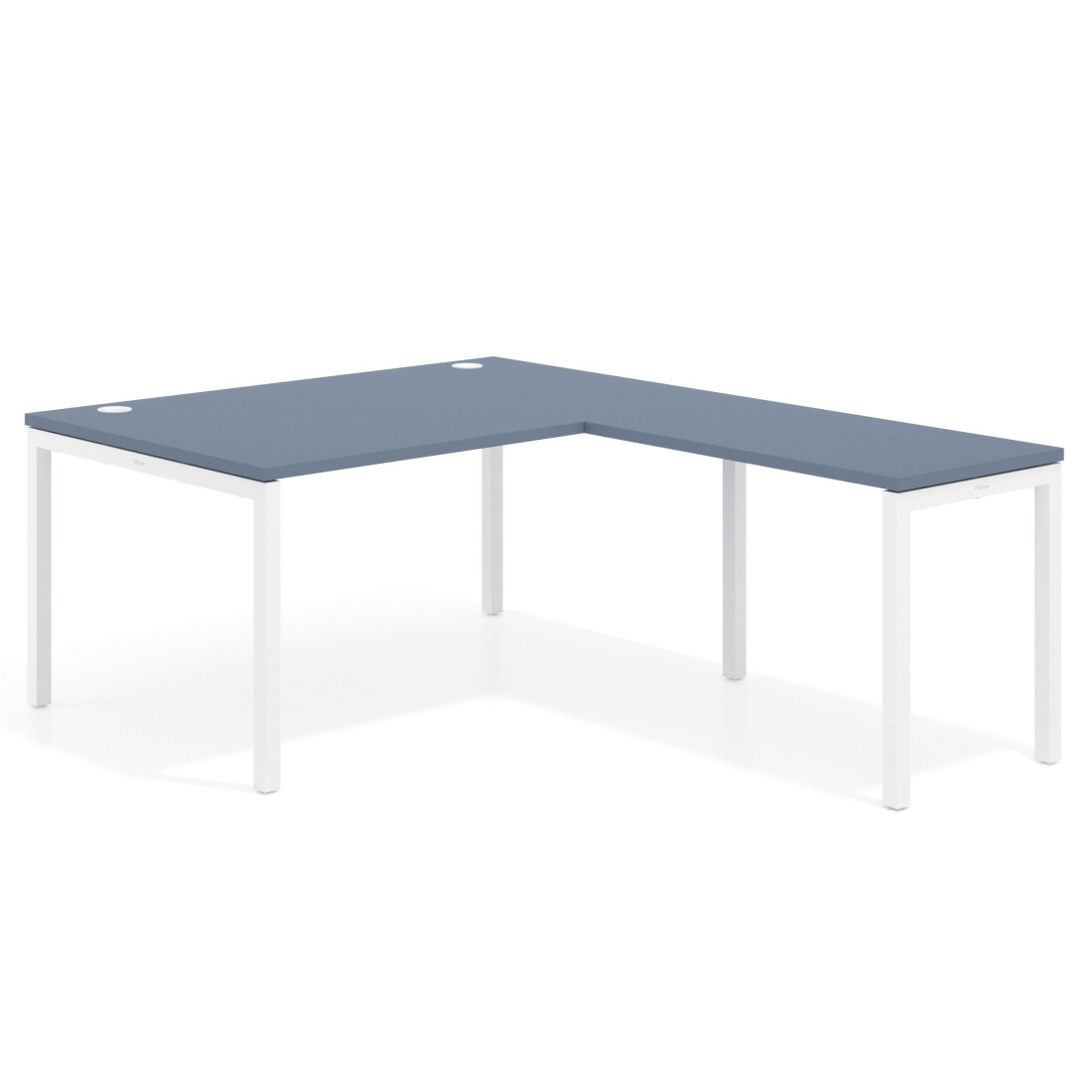 mesa en l 140x200 azul talco kube mesa fondo 100cm con ala recto 1