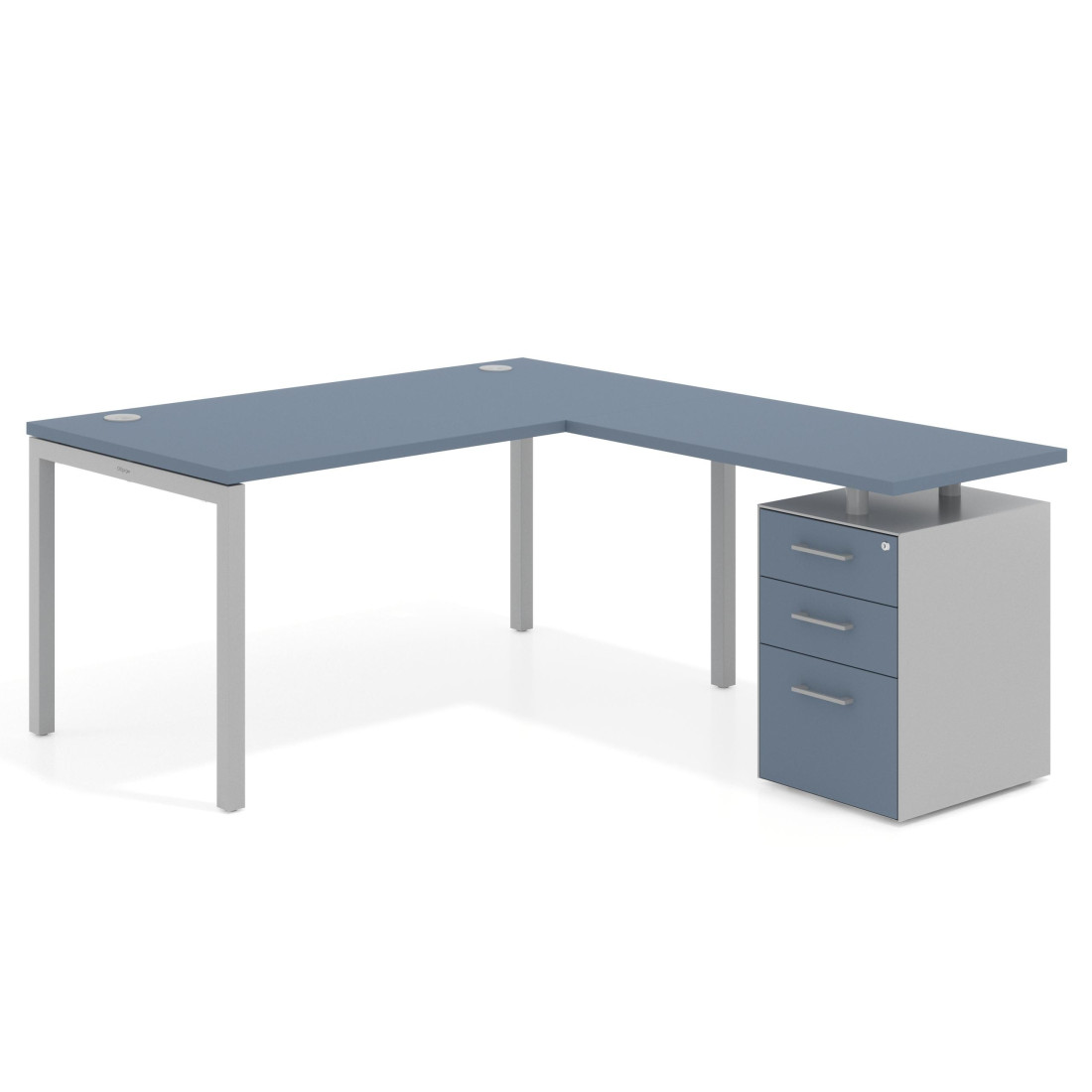 mesa en l 140x180 azul talco kube mesa en l fondo 80 frontales melamina recto 1