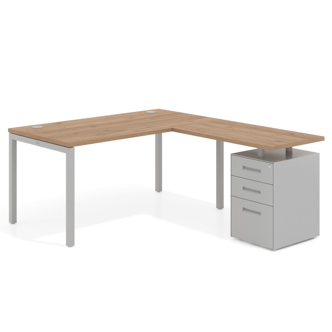 mesa en l 140x180 naturale kube mesa en l fondo 80 frontales metal recto 1