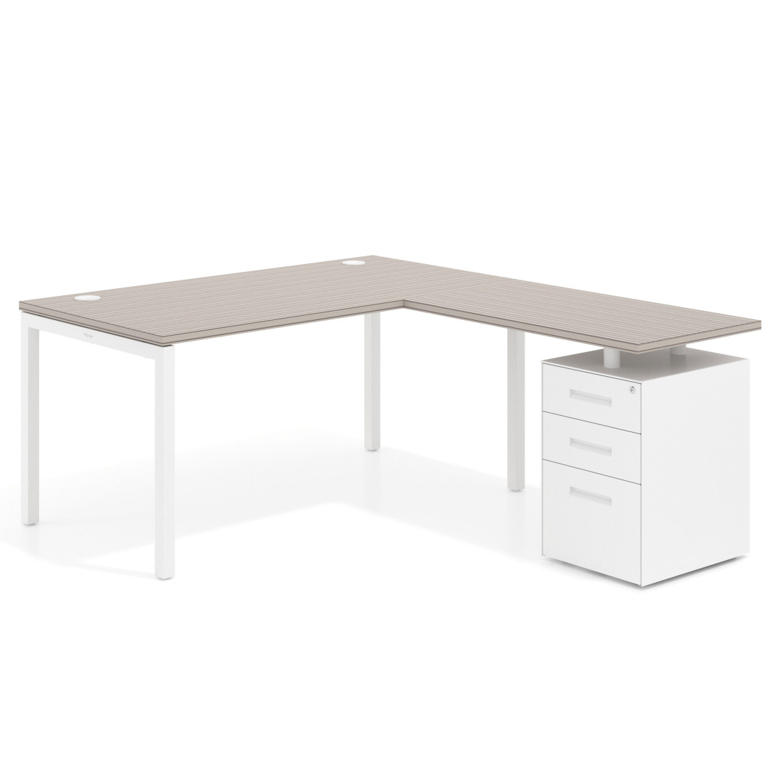 mesa en l 140x180 rayado coco kube mesa en l fondo 80 frontales metal recto 1