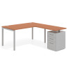 mesa en l 140x180 terracota kube mesa en l fondo 80 frontales metal recto 1