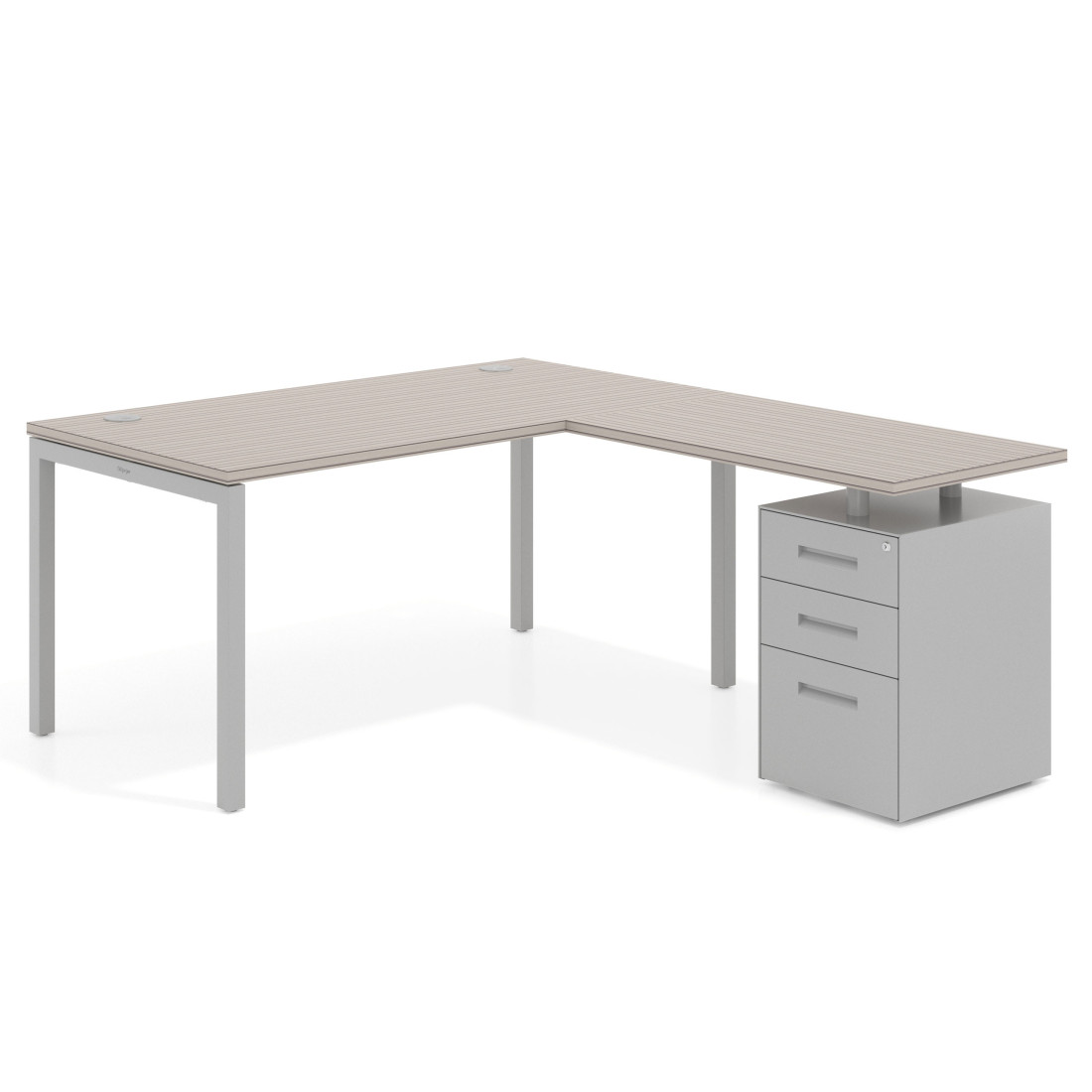 mesa en l 140x180 rayado coco kube mesa en l fondo 80 frontales metal recto 1