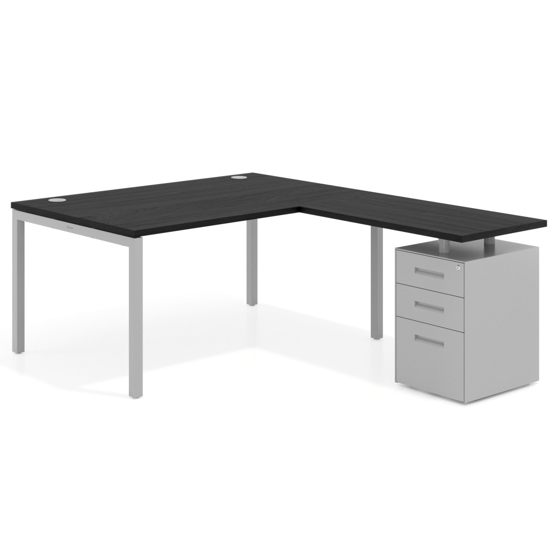 mesa en l 140x200 bocamina kube mesa en l fondo 100 frontales metal recto 1