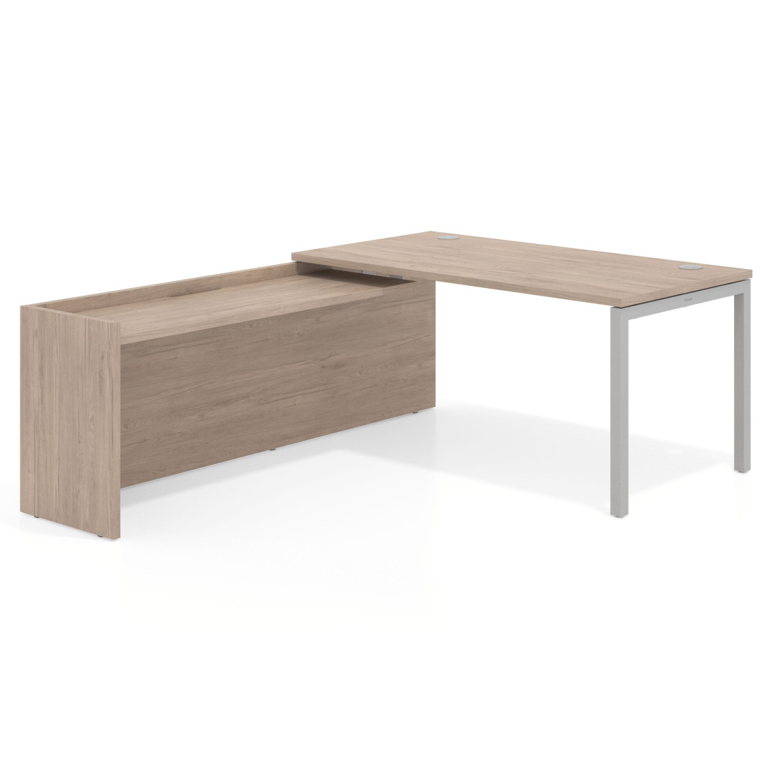 mesa en l 140x205 sahara kube mesa con ala fondo 80cm recto 1