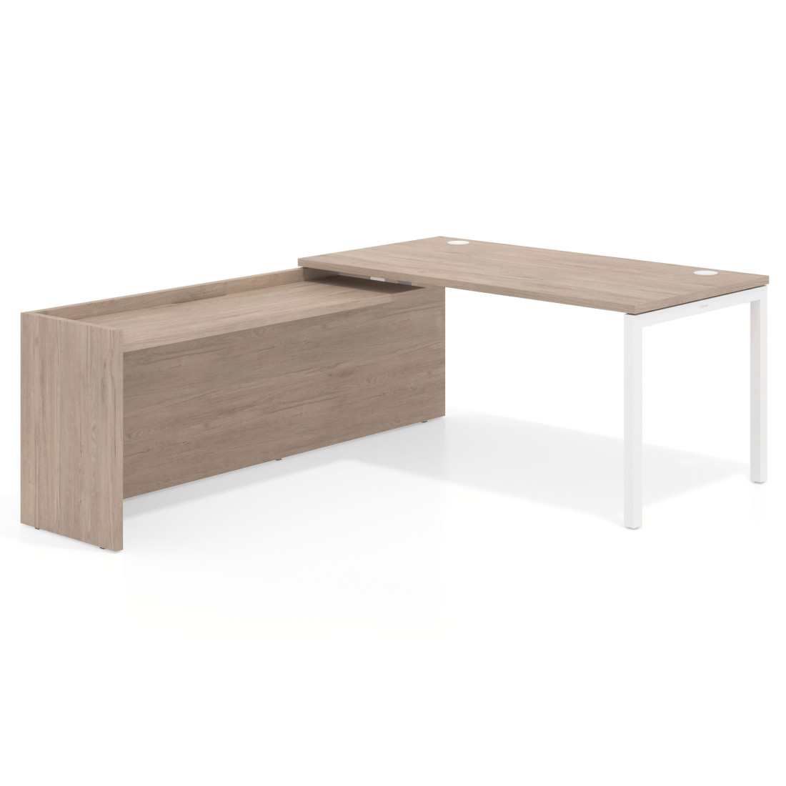 mesa en l 140x205 sahara kube mesa con ala fondo 80cm recto 1