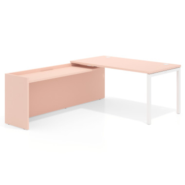Mesa con ala fondo 80cm
