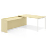 mesa en l 140x205 salvia kube mesa con ala fondo 80cm recto 1