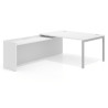 mesa en l 180x225 blanco mate kube mesa con ala fondo 100cm recto 1