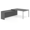 mesa en l 160x225 gris tormenta kube mesa con ala fondo 100cm recto 1