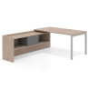 mesa en l 140x205 sahara kube mesa con ala pedestal fondo 80cm recto 1