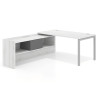 mesa en l 140x205 albo kube mesa con ala pedestal fondo 80cm recto 1