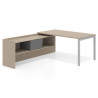 mesa en l 140x205 canvas kube mesa con ala pedestal fondo 80cm recto 1
