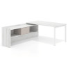 mesa en l 140x205 albo kube mesa con ala pedestal fondo 80cm recto 1