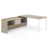mesa en l 140x205 canvas kube mesa con ala pedestal fondo 80cm recto 1