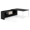 mesa en l 160x225 bocamina kube mesa con ala pedestal fondo 100cm recto 1