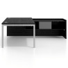 Mesa de dirección en L Kube fondo 100cm con ala+cajones WorkPlus estructura aluminio