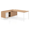 mesa en l 180x160 siroco kube mesa con pedestal cajonera fondo 80cm recto 1
