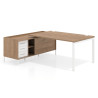 mesa en l 200x200 naturale kube mesa con pedestal cajonera fondo 100cm recto 1