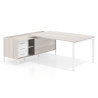 mesa en l 200x200 california kube mesa con pedestal cajonera fondo 100cm recto 1