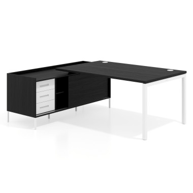 Colecci&oacute;n Mesa con pedestal cajonera fondo 100cm