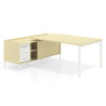 mesa en l 240x200 salvia kube mesa con pedestal cajonera fondo 100cm recto 1