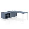 mesa en l 180x160 azul talco kube mesa con pedestal estantes fondo 80cm recto 1