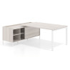 mesa en l 200x200 california kube mesa con pedestal estantes fondo 100cm recto 1