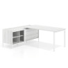 mesa en l 180x160 albo kube mesa con pedestal estantes fondo 80cm recto 1