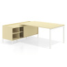 mesa en l 220x200 salvia kube mesa con pedestal estantes fondo 100cm recto 1