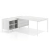 mesa en l 200x200 albo kube mesa con pedestal estantes fondo 100cm recto 1