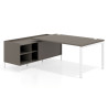 mesa en l 220x200 etna kube mesa con pedestal estantes fondo 100cm recto 1