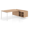 mesa en l 220x200 siroco kube mesa con pedestal estantes fondo 100cm recto 1