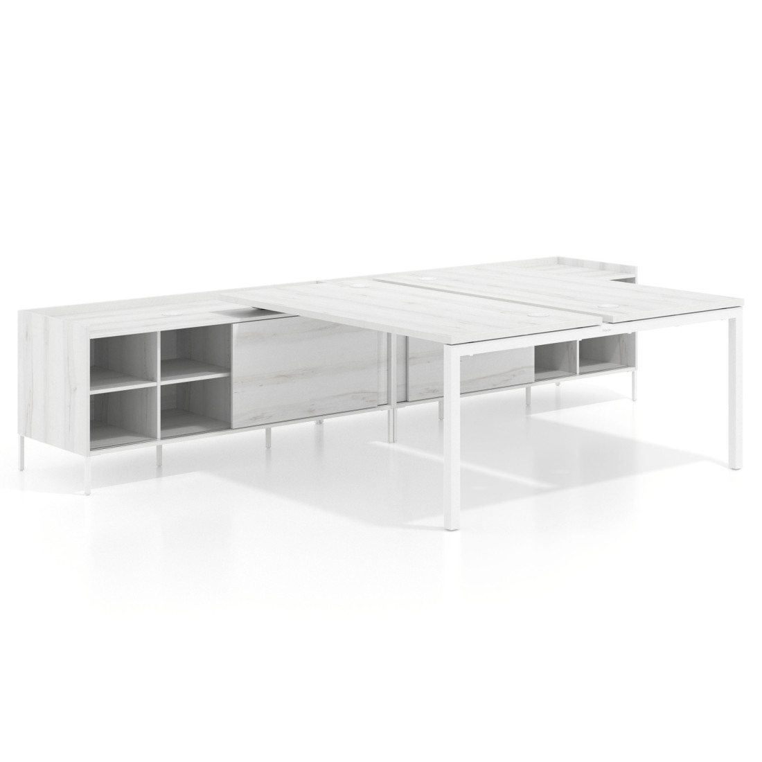 mesa en l 140x166 albo kube mesa multipuesto con estantes recto 1