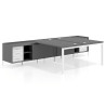 mesa en l 140x166 gris tormenta kube mesa multipuesto con cajonera recto 1