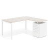 mesa en l 140x150 california kube mesa con ala fondo 80 ala corta frontales metal recto 1
