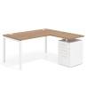 mesa en l 140x150 naturale kube mesa con ala fondo 80 ala corta frontales metal recto 1