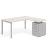 mesa en l 140x150 california kube mesa con ala fondo 80 ala corta frontales metal recto 1
