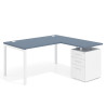 mesa en l 140x150 azul talco kube mesa con ala fondo 80 ala corta frontales metal recto 1