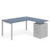 mesa en l 140x150 azul talco kube mesa con ala fondo 80 ala corta frontales metal recto 1
