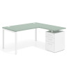 mesa en l 140x150 iris kube mesa con ala fondo 80 ala corta frontales metal recto 1