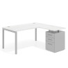 mesa en l 180x150 albo kube mesa con ala fondo 80 ala corta frontales metal recto 1