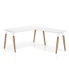 mesa en l 140x180 blanco mate arki mesa de oficina 80cm con ala recto 1