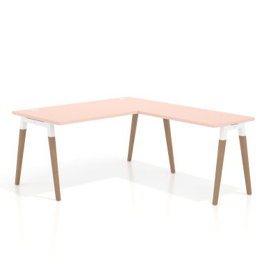 Mesa de oficina 80cm con ala